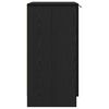 vidaXL Shoe Cabinet Black Oak 59 x 35 x 70 cm Engineered Wood