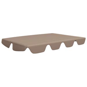 vidaXL Replacement Canopy for Garden Swing Taupe 188/168x145/110 cm