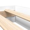 vidaXL Bookcase Bed with Headboard White 160 x 200 cm Engineered wood