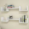 Homemania Wall Shelf Life 107.2x22x17cm White