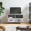 vidaXL TV Cabinet Concrete Grey 80x36x50 cm Engineered Wood