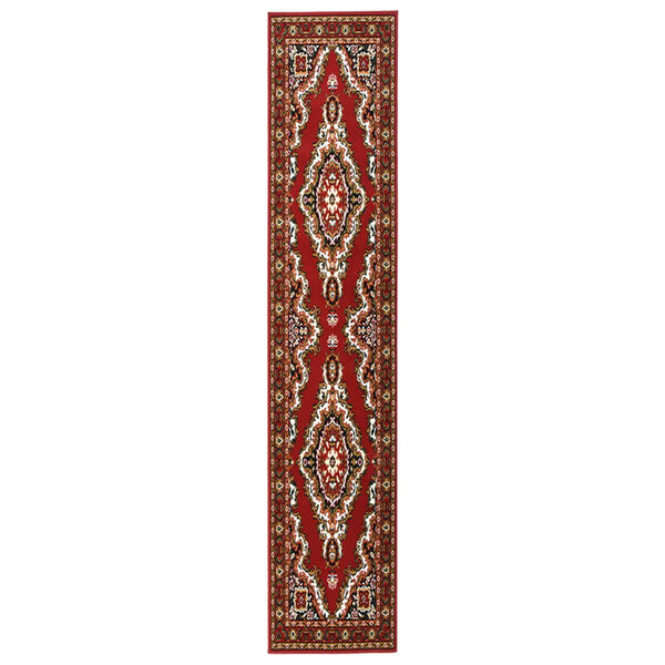 vidaXL Runner Rug BCF Oriental Red 100x500 cm