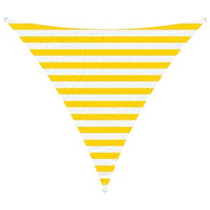 vidaXL Sun Shade Sail Yellow and White 2 x 2 x 2 m