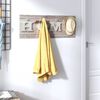 vidaXL Wall Mounted Coat Rack 80x30 cm Tempered Glass Home