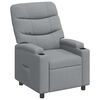 vidaXL Recliner Chair Light Grey 75 x 93 x 102 cm Fabric