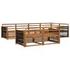 vidaXL Outdoor Sofa Set 7 pcs Natural