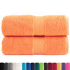 vidaXL Premium Wash Towels SOLUND 2 pcs Orange 30x30 cm 600 gsm