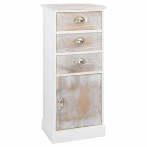 vidaXL Side Cabinet 38x28x86 cm Paulownia Wood