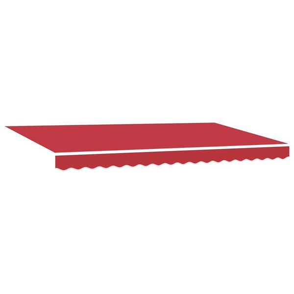 vidaXL Awning Replacement Fabric Red 380 x 195 cm Polyester
