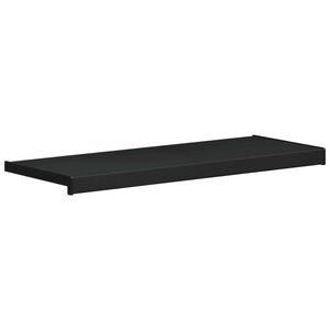 vidaXL Window Sill Black with wood grain 60 x 35 x 4.5 cm PVC