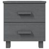 vidaXL Bedside Cabinet HAMAR Dark Grey 40x35x44.5 cm Solid Pinewood