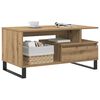 vidaXL Coffee Table Artisan Oak 90x49x45 cm Engineered Wood