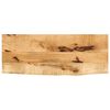 vidaXL Table Top 90x40x2,5 cm Live Edge Solid Wood Rough Mango