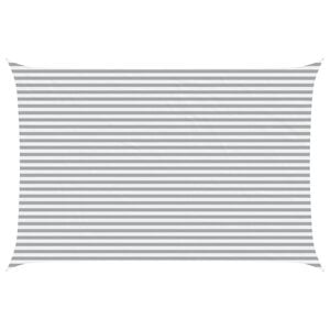 vidaXL Sun Shade Sail Light Grey and White 6 x 4 m