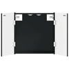 vidaXL Dartboard Cabinet DELFT Black 52.5 x 10.5 x 53.5 cm