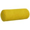 vidaXL Bolster Pillows 2 pcs Yellow Ø 15 x 40 cm Corduroy Fabric