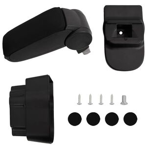 vidaXL Car Armrest for OPEL CORSA D (2007-2014) Black 12x37x(31-48) cm ABS