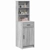 vidaXL Highboard Grey Sonoma 40 x 40.5 x 135 cm Engineered Wood