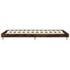 vidaXL Bed Frame without Mattress Smoked Oak 75x190 cm Small Single Engineered Wood