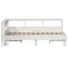vidaXL Bookcase Bed without Mattress White 140x190cm Solid Wood Pine