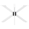 vidaXL Dining Table Leg Spider Shape White 120x68x(72-73) cm Steel