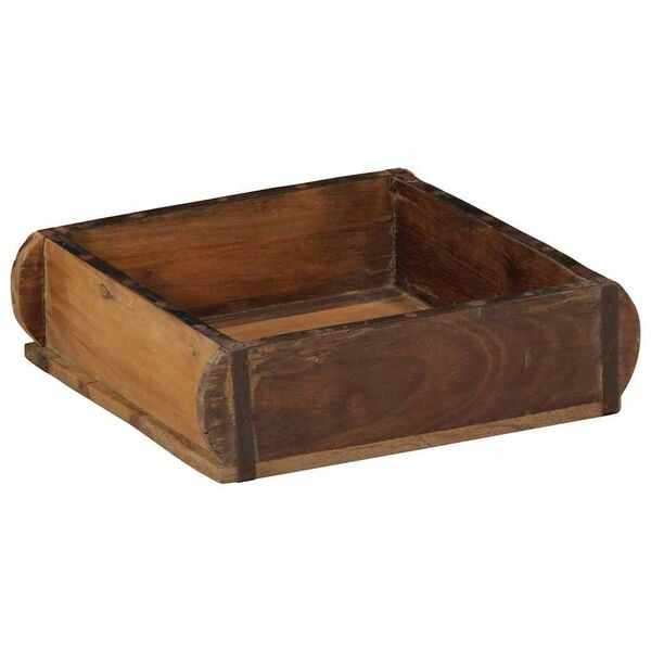 vidaXL Tray 4 pcs Brown 29 x 31 x 10 cm Solid Reclaim Wood