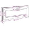 vidaXL Basement Window RISOR 100x40 cm Tilt 2 Glazing White