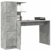vidaXL Desk 2 pcs Concrete Grey