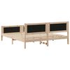 vidaXL Bed frame Brown and light grey 180 x 200 cm Solid pine wood