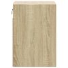 vidaXL TV Wall Cabinet with LED Lights Sonoma Oak 41x31x45 cm