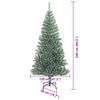 vidaXL Artificial Christmas Tree Snow Flocked with LED Light 240 cm