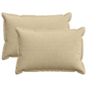 vidaXL Cushion Cover 2 pcs HOUTEN Grey Green 50 x 80 cm Corduroy