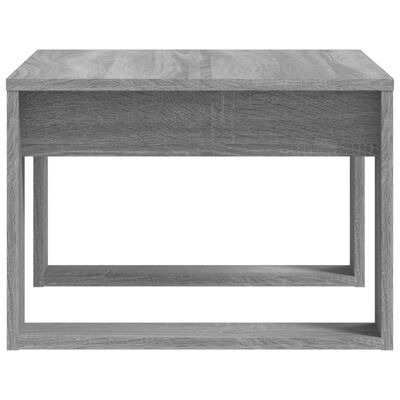 vidaXL Side Table Grey Sonoma 50x50x35 cm Engineered Wood