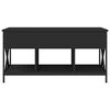 vidaXL Coffee Table Black 100x55x50 cm Engineered Wood and Metal