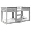 vidaXL Bunk Bed for Kids Grey Sonoma 90 x 200 cm Engineered Wood