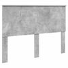 vidaXL Bed Frame Concrete Grey 140 x 190 cm Engineered Wood