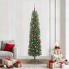vidaXL Artificial Christmas Tree with 300 LEDs with Stand Green 210 cm