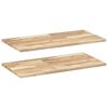 vidaXL Floating Shelves 2 pcs 80x40x2 cm Untreated Solid Wood Acacia