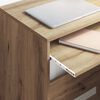 vidaXL Desk with Shelf Artisan oak 77.5 x 43 x 79 cm Engineered Wood
