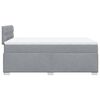 vidaXL Box Spring Bed with Mattress Light Grey 120x200 cm Fabric