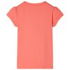 Kids' T-shirt with Cap Sleeves Coral 92