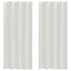 vidaXL Voile Curtain with Curtains 2 pcs Cream 260 x 140 cm Polyester