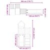vidaXL Outdoor Playset Impregnated Wood Pine