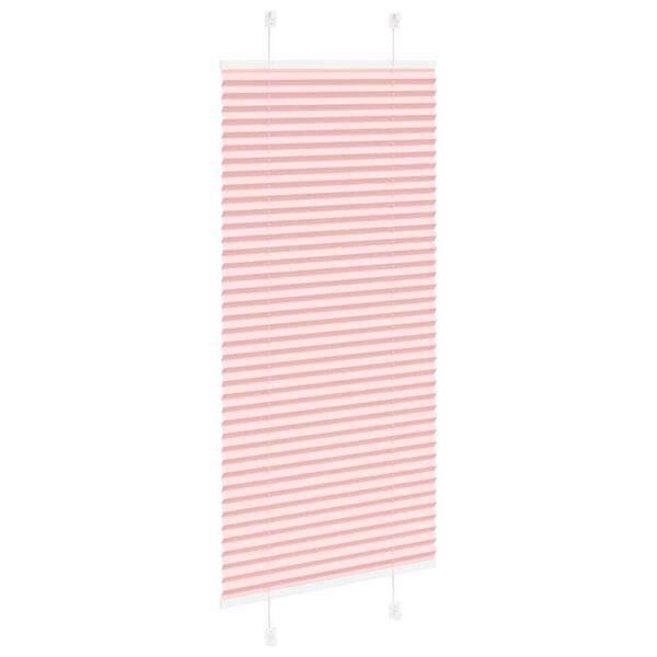 vidaXL Pleated Blind Pink 60x150 cm Fabric Width 59.4 cm Polyester