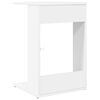 vidaXL Side Table White 40 x 38 x 62.5 cm Engineered Wood
