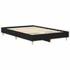 vidaXL Bed Frame Black Oak 203 x 123 x 25 cm Engineered Wood