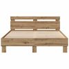 vidaXL Bed Frame Artisan oak 140 x 190 cm Engineered wood