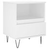 vidaXL Bedside Cabinets 2 pcs White 40x35x50 cm Engineered Wood