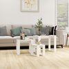 vidaXL Nesting Tables 3 pcs High Gloss White Engineered Wood