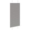 vidaXL Pleated Blind Anthracite 65x100 cm Fabric Width 64.4 cm Polyester